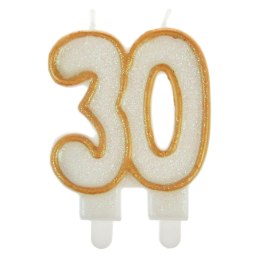 Świeczka urodzinowa cyferka 30 Arpex (DS7768)