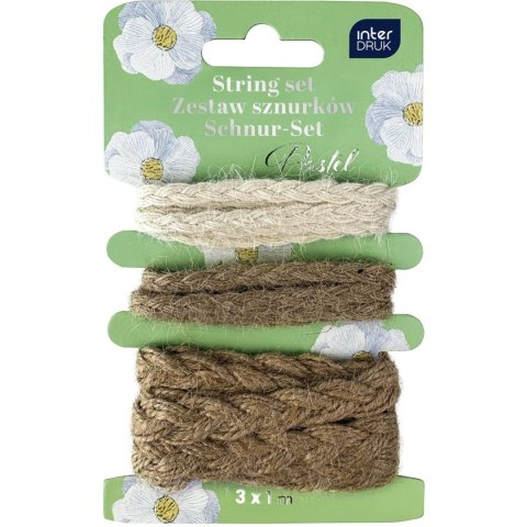 Sznurek pastel 3X1M Interdruk (dekoracyjnych)