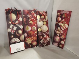 Torba prezentowa świąteczna na butelkę Adar (625228)