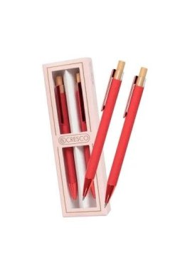 Zestaw piśmienniczy DYPLOMAT czerwone Dy-05 DŁUGOPIS +OŁÓWEK Cresco (250056)