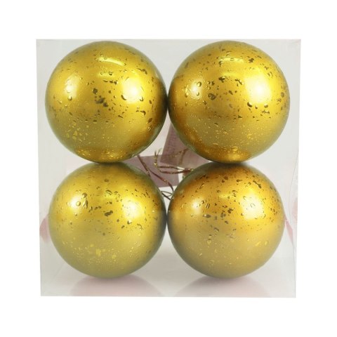 Bombki Zestaw bombek z efektem rosy (4 szt.) - złoty Arpex (BN6422ZLO-6132)