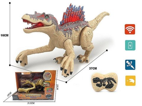 Figurka dinozaur na radio, światło, dźwięk Adar (570627) Figurka dinozaur na radio, światło, dźwięk Adar (570627)
