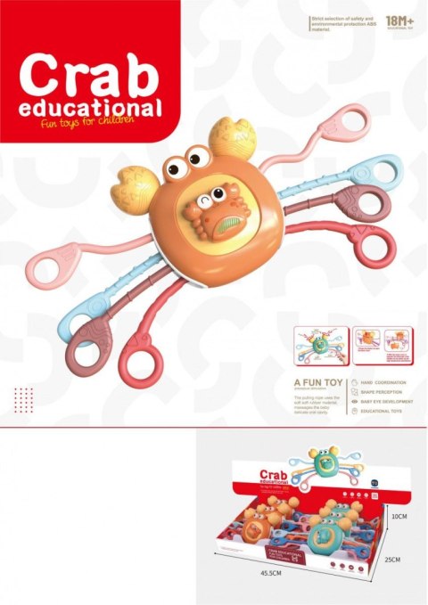 Figurka sensoryczny krab do przeciągania Lean (18048)
