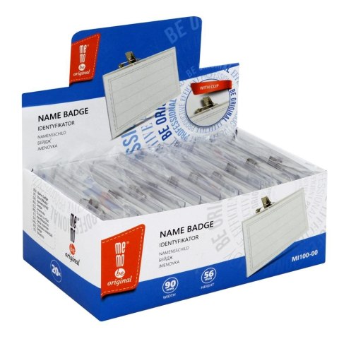 Identyfikator z klipsem [mm:] 87x53 Memobe (MI100-00)