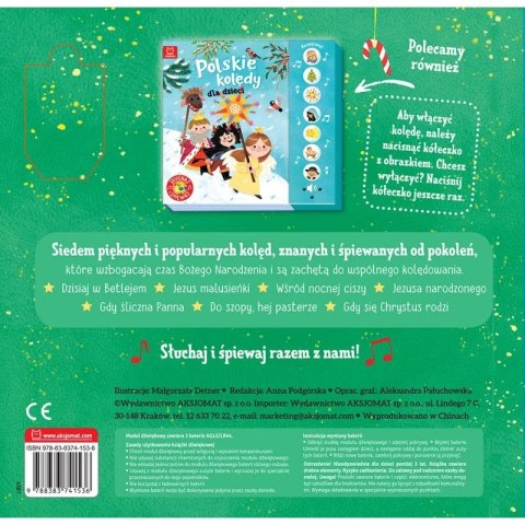 Książka dla dzieci Kolędy dla dzieci. Słuchaj i śpiewaj! Aksjomat Książka dla dzieci Kolędy dla dzieci. Słuchaj i śpiewaj! Aksjomat