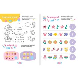 Książka dla dzieci Księżniczki. Aktywizujące zadania z naklejkami 3D Aksjomat