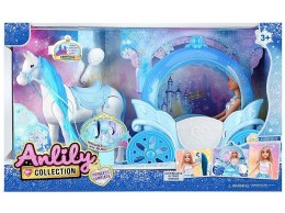 Lalka w karocy z chodzącym koniem na baterie [mm:] 290 Adar (624204)