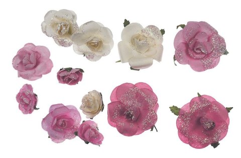 Ozdoba papierowa Craft-Fun Series kwiatki Titanum (22YX0825-12B)