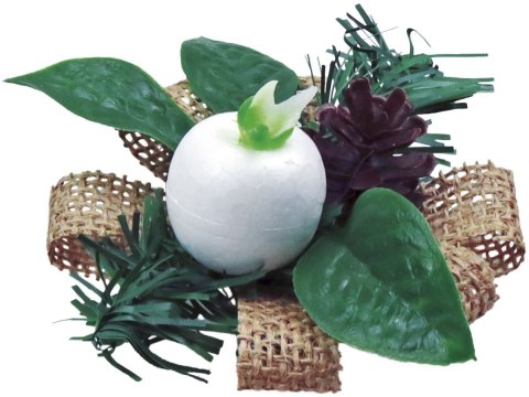 Ozdoba świąteczna Craft-Fun Series stroiki na jutowej wstążce Titanum (25YX0514-5)