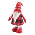 Ozdoba świąteczna czerwony gnom stojący 56x16x8 Home And Garden (5819)