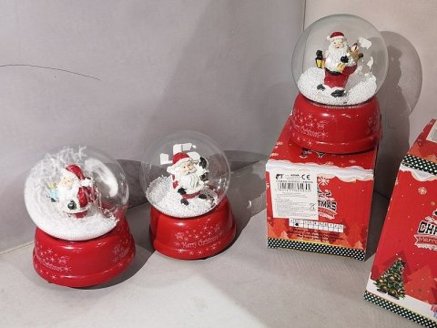 Ozdoba świąteczna pozytywka kula ze śniegiem 15x11cm Adar (624955)