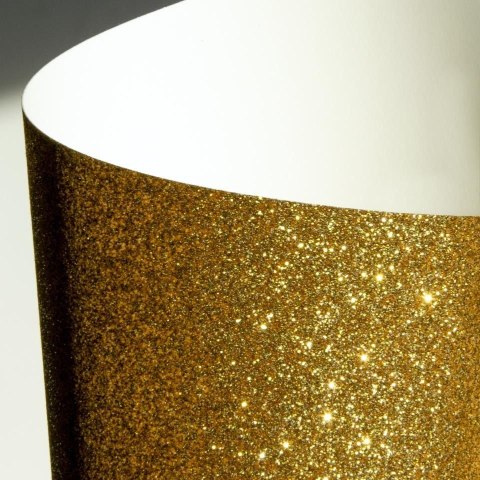 Papier ozdobny (wizytówkowy) brokatowy zielony A4 Galeria Papieru (208118)