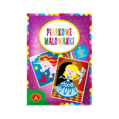 Piasek do modelowania Księżniczka,jednorożec Piaskowe malowanki Alexander