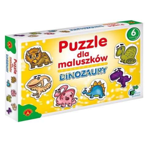 Puzzle DINOZAURY DLA MALUCHÓW mix el. Alexander (5906018005424)