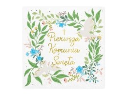 Serwetki Pierwsza Komunia Święta (1 op. / 20 szt.) mix papier [mm:] 330x330 Partydeco (SP33-92)