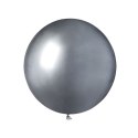 Balon gumowy shiny 25szt. srebrny 19cal Godan (GB150/89)