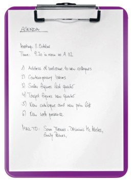 Deska z klipem (podkład do pisania) WOW A4 fioletowa Leitz (39710062)