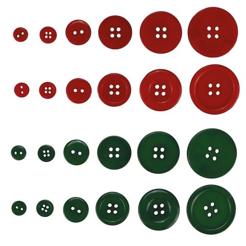 Guziki Craft-Fun Series plastikowe mix Titanum (24BR0202)