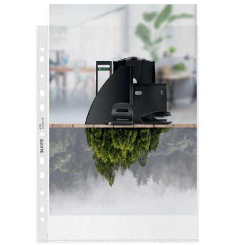 Koszulki na dokumenty Re:cycle A4 kolor: przezroczysty 90 mic. Leitz (47911003)