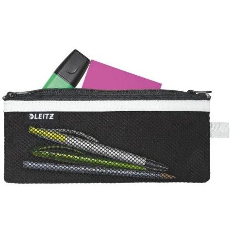 Koszulki na dokumenty na suwak kolor: czarna Leitz (40120095)