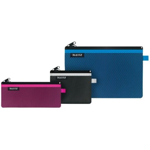 Koszulki na dokumenty na suwak kolor: czarna Leitz (40120095)