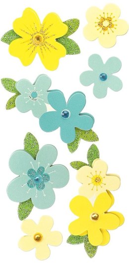 Naklejka (nalepka) Craft-Fun Series papierowe 3D kwiaty Titanum (5053B)