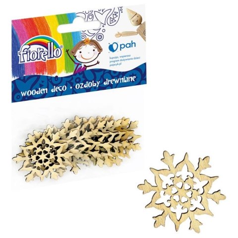 Ozdoba drewniana śnieżynka Fiorello (GR-WD059)