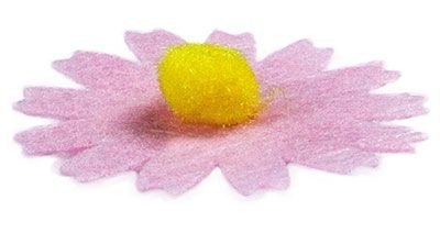 Ozdoba filcowa Craft-Fun Series kwiaty samoprzylepne Titanum (7534D)