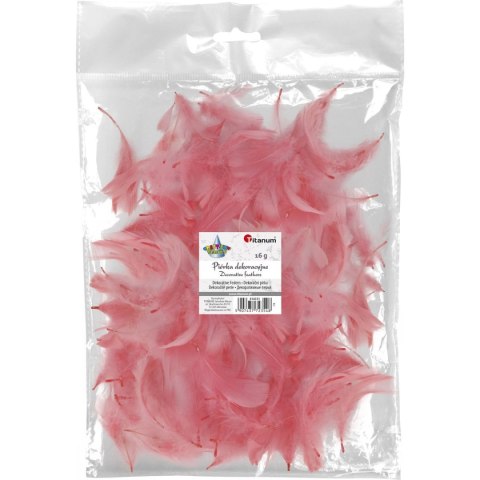 Piórka Craft-Fun Series różowy pastelowy Titanum