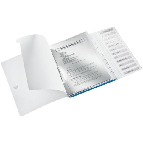 Teczka z przegródkami WOW A4 kolor: niebieski 12 przegródek Leitz (46340036)