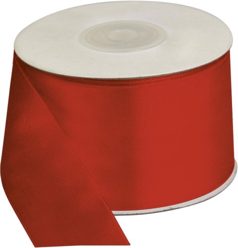 Wstążka Craft-Fun Series satynowa 50x25 [mm x m] czerwona Titanum (50MM/25M 007)