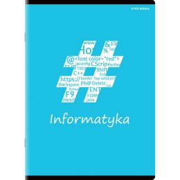 Brulion tematyczny informatyka A5 80k. 70g krata Top 2000 (400132321)