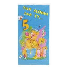 Kartka składana z cyfrą Jurand