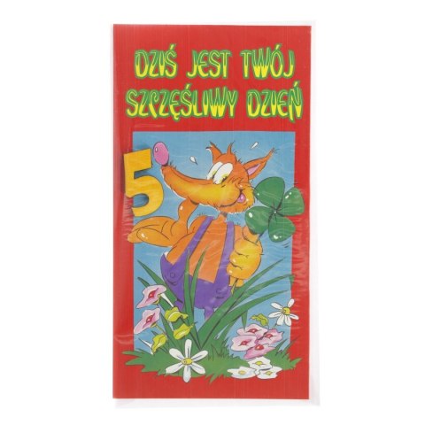 Kartka składana z cyfrą Jurand