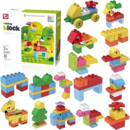 Klocki plastikowe ZWIERZĘTA 102 ELEMENTY Trifox (A-2404)