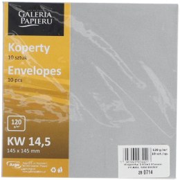 Koperta pearl 145x145 srebrna [mm:] 145x145 Galeria Papieru (280714) 10 sztuk