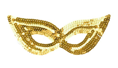 Maska cekinowa złota Arpex (KM81114)