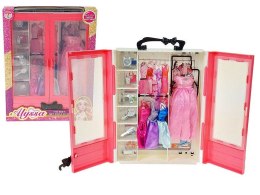 Meble szafa z 4 sukienkami dla lalek 29cm + akcesoria Adar (602847)