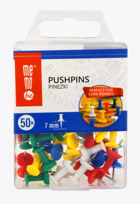 Pinezki kolor: mix 50 szt Memobe (MP002-99)