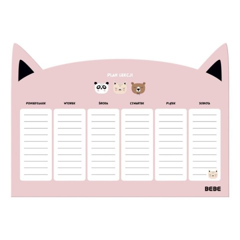 Plan lekcji Friends Girls A4 Bebe (5902277328724)