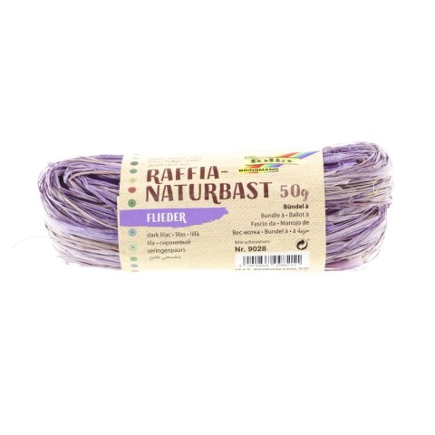 Rafia rafia naturalna ciemny fiolet ciemny fioletowy 50g Gdd (FO 90-28)