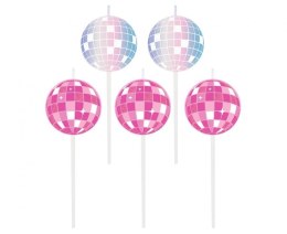 Świeczka urodzinowa pikery Disco, dwustronne, 2 cm, 5 szt. Godan (PF-SDIS)