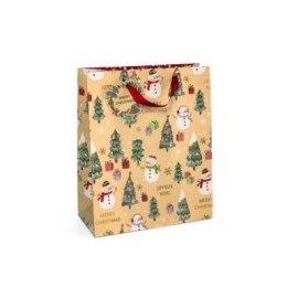 Torba prezentowa Bałwanki, L, 5szt. [mm:] 320x260x 120 Argo (257051)