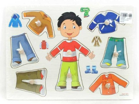 Układanka drewniana chłopiec Bigtoys (BPUZ4768)