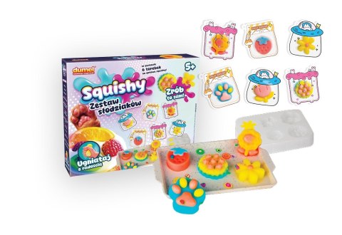 Zestaw kreatywny dla dzieci SQUISHY-ZESTAW SŁODZIAKÓW Dumel (DD30601)