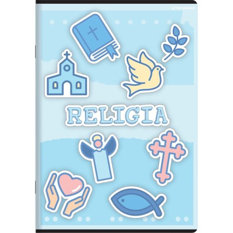 Zeszyt tematyczny religia A5 32k. 70g krata Top 2000 (400168988)