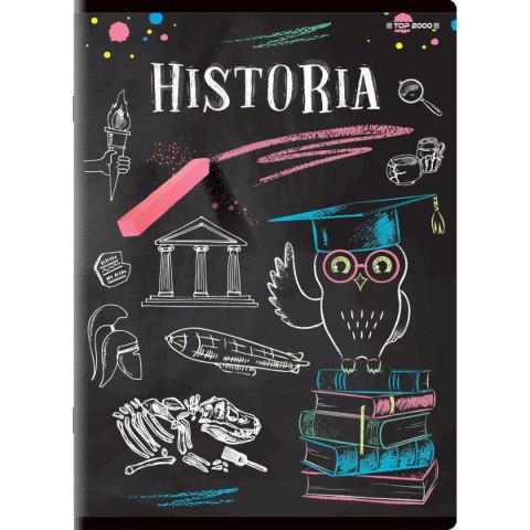 Brulion tematyczny historia A5 80k. 70g krata Top 2000 (400132312)