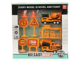 Ciężarówka zestaw plac budowy, pojazdy metalowe, znaki Adar (552067)