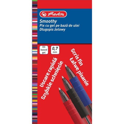 Długopis żelowy Smoothy wkład niebieski 0,7mm Herlitz (400197867)