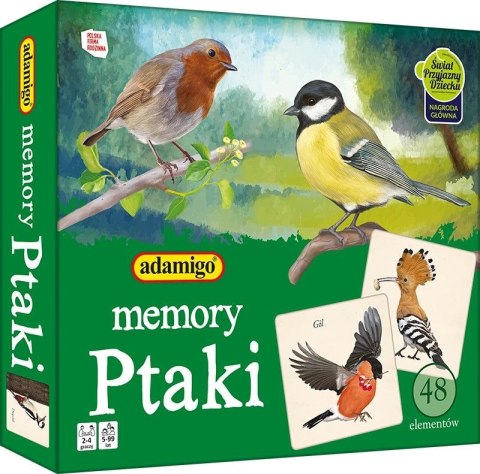 Gra pamięciowa MEMORY ptaki memory Adamigo